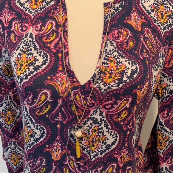 J. CREW Boho Printed Cotton Tunic - Picture 3 of 5